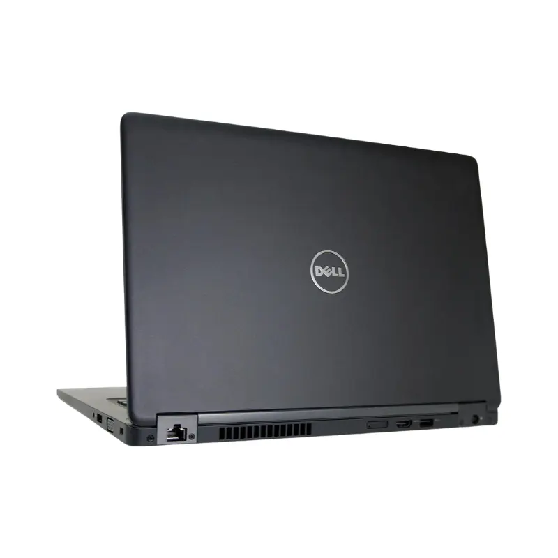 DELL Latitude 5480 _ Laptop _ Intel Core i5 7th Gen 7300HQ _ 256 GB SSD _ 8GB Ram _ Intel HD Graphics 630 _ 14 Inch _ from rear panel view DELL Latitude 5480 with Intel Core i5 sticker