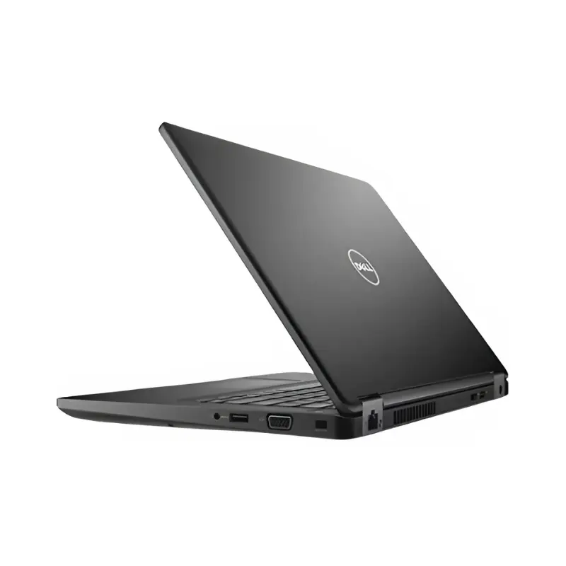 Dell Latitude 5480 _ Laptop _ Intel Core I7-6600U _ 256GB SSD _ 8GB Ram _ NVIDIA GeForce 930MX 2GB _ 14″ Inch FHD _ from rear panel view Dell Latitude 5480 closed lid with Dell logo