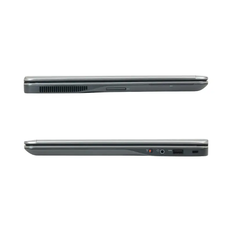 Dell Latitude E7440 _ Laptop _ Intel Core i7-4th Genration _ 256GB SSD _ 8GB RAM _ Intel HD Graphics 4400 _ 14.1 inches (Renewed) _ from right and left side view Dell Latitude E7440 side profile showing slim design
