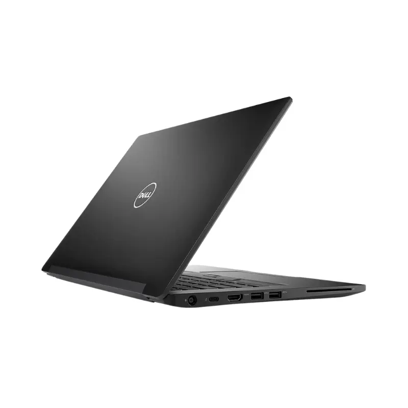 Dell Latitude E7480 _ Laptop _ Intel Core i7 7600u _ 256GB SSD _ 8GB Ram _ Intel HD graphics 620 _ 14 Inch _ FHD _ from left side view Durable black finish with lightweight body for easy mobility