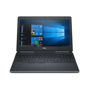 منظر أمامي لجهاز الكمبيوتر المحمول Dell Precision 7520 بشاشة FHD مقاس 15.6 بوصة