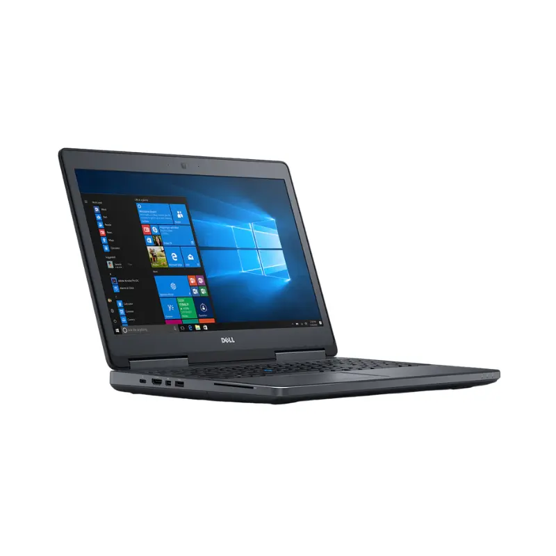 Dell Precision 7520 _ Laptop _ Intel Core I7-7820HQ _ 512GB SSD _ 16GB Ram _ NVIDIA Quadro M2200 4GB _ 15.6″ Inch FHD _ from left side view Dell Precision 7520 laptop side view showing USB, HDMI, and Ethernet ports