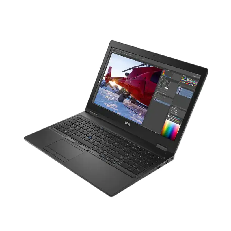 Dell precision 3520 _ Laptop _ Intel Core I7-6820HQ _ 256GB SSD _ 8GB Ram _ NVIDIA Quadro M620 2GB _ 15.6″ Inch FHD _ from side view Dell Precision 3520 laptop ports and connectivity options