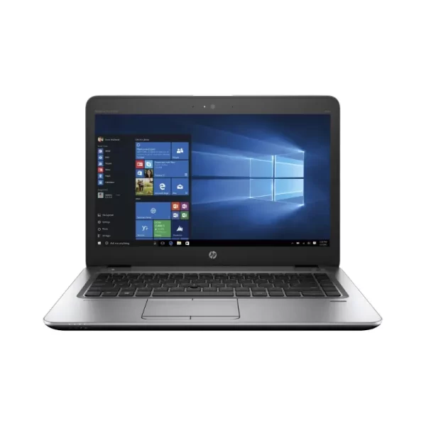 المنظر الأمامي لجهاز اتش بي EliteBook 840 G3 يُظهر الشاشة ولوحة المفاتيح