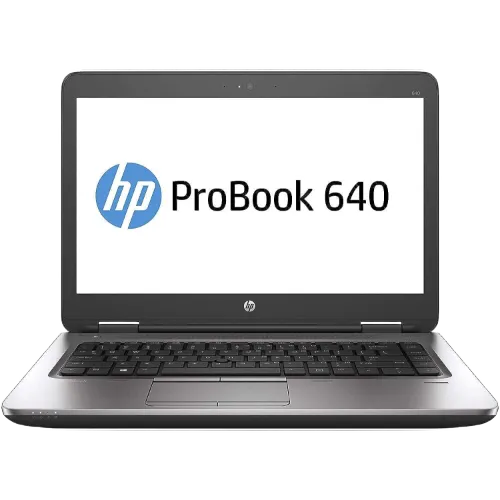 HP ProBook 640 G2 business laptop with 14-inch HD anti-glare display and spill-resistant keyboard