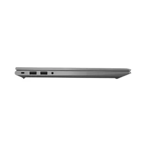 جهاز لابتوب hp zbook يُظهر المنافذ والتصميم النحيف