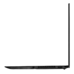 Lenovo ThinkPad X1 Carbon side view showing Thunderbolt 4 USB-C, HDMI, and ultra-slim bezels