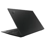 Rear view of Lenovo ThinkPad X1 Carbon showing thermal vents and military-grade durable build