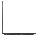 Lenovo ThinkPad X1 Carbon side view showing Thunderbolt 4 USB-C, HDMI, and ultra-slim bezels