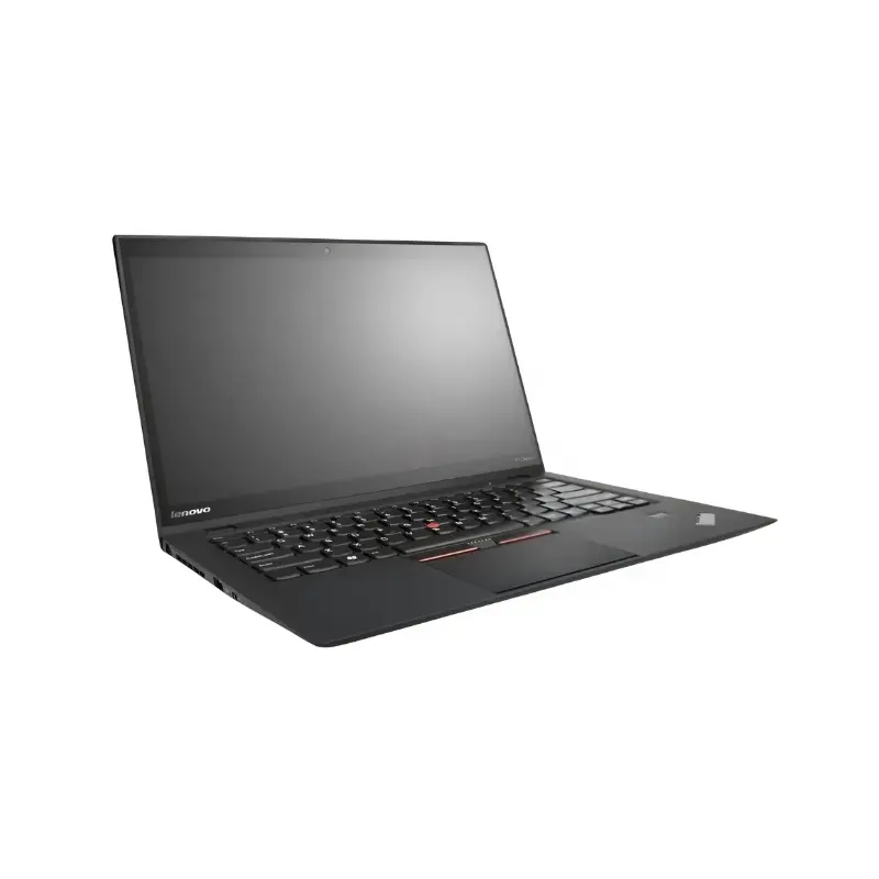 Lenovo ThinkPad X1 Carbon _ Laptop _ Intel Core i7-8550U _ 512 GB HDD _ Ram 8 GB DDR3 _ VGA Intel UHD Graphics 620 _ 14 Inch _ Windows 10 _ Touch _ from side view Slim and lightweight Lenovo ThinkPad X1 Carbon showing side ports and USB connections
