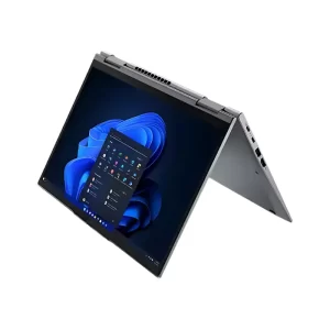 Lenovo ThinkPad X1 Yoga Gen 8 in tent mode for presentations and streaming