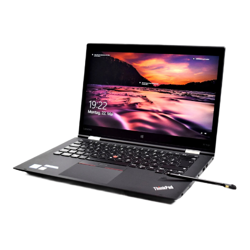 Lenovo ThinkPad X1 Yoga convertible laptop with 14-inch WQHD touchscreen display and backlit keyboard