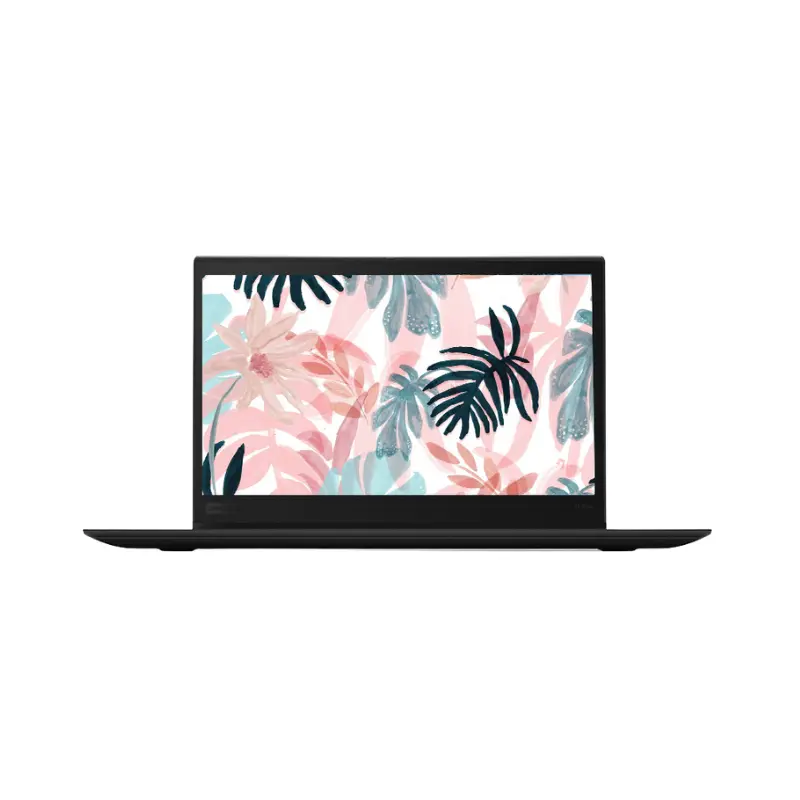 Lenovo ThinkPad X1 Yoga _ Laptop _ Intel Core i5-7300U _ 256GB SSD _ 8GB Ram _ Intel HD Graphics 620 _ 14 Inch _ Touchscreen _ 2 in 1 _ from front view Lenovo ThinkPad X1 Yoga closed, showing slim, lightweight black chassis with ThinkPad logo
