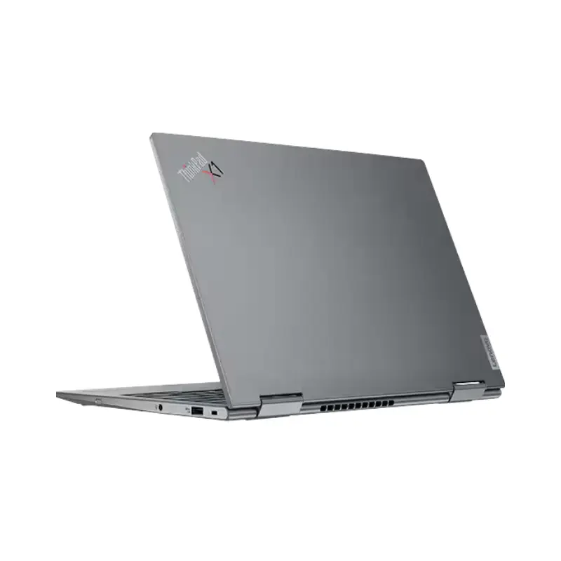 Lenovo X1 YOGA _ Laptop _ Intel Core I5-8250U _ 256GB SSD _ 8GB Ram _ Intel Iris X360 _ 14 Inch _ TOUCH _ from rear panel view Lenovo ThinkPad X1 Yoga G3 side view showing USB, HDMI, and Thunderbolt ports