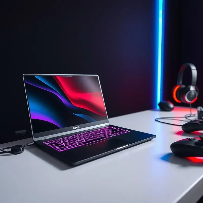 gaming laptop with thin profile and high-performance components
