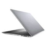 Dell Precision 5550 closed in aluminum chassis – slim premium workstation design with carbon fiber palm rest