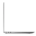 Side view of Dell Precision 5550 showing Thunderbolt 3 USB-C ports, HDMI 2.0, and ultra-thin bezel display